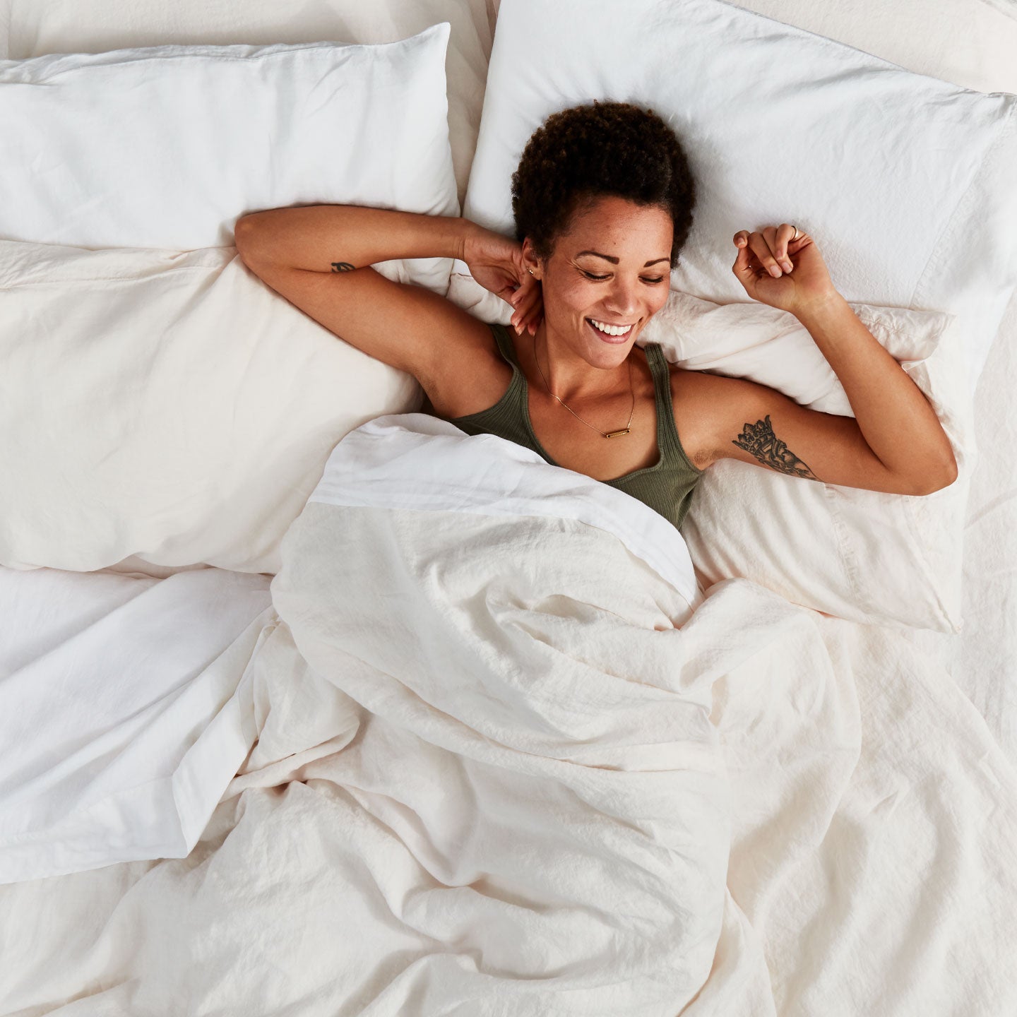 Simple Linen Flat Sheet - White