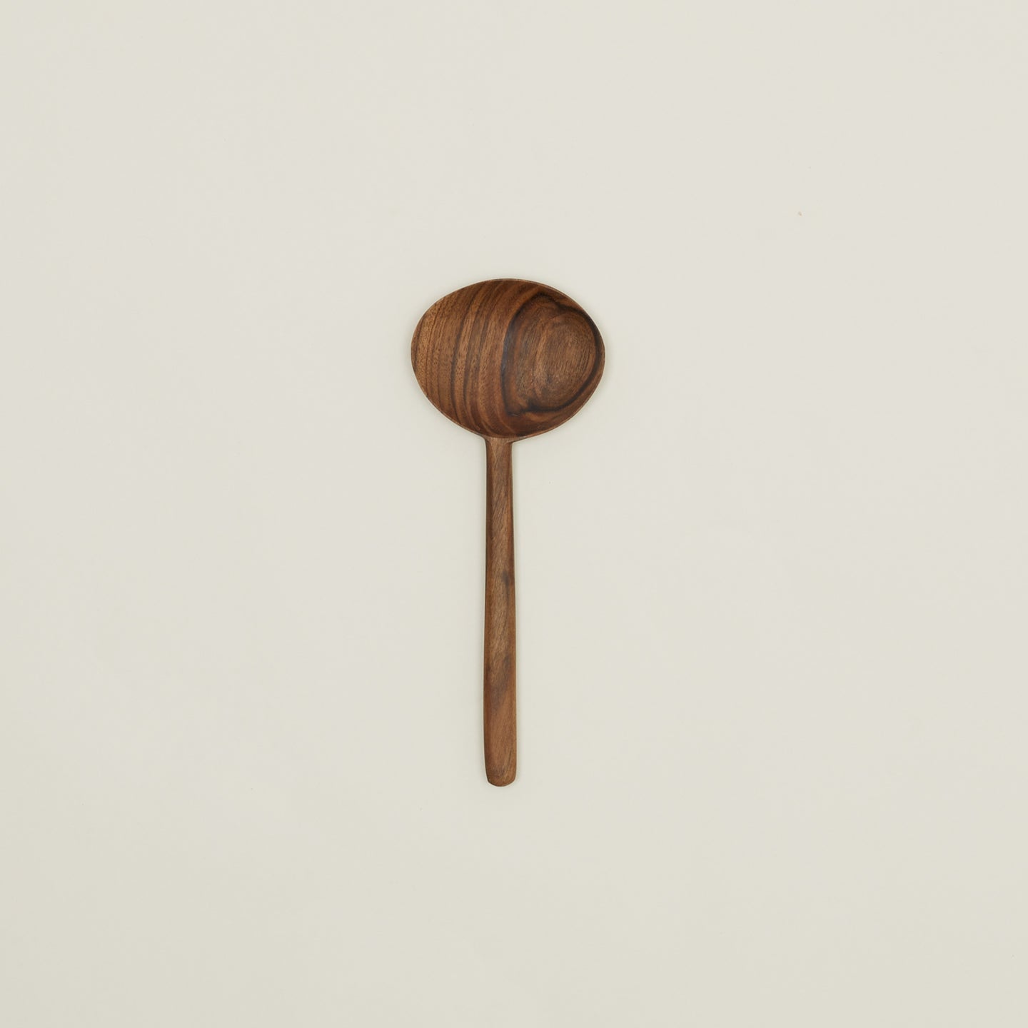 Walnut oval spoon