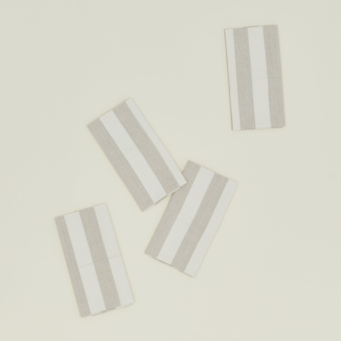 Hawkins New York Essential Cotton Dinner Napkins, Ivory (Set of 4)