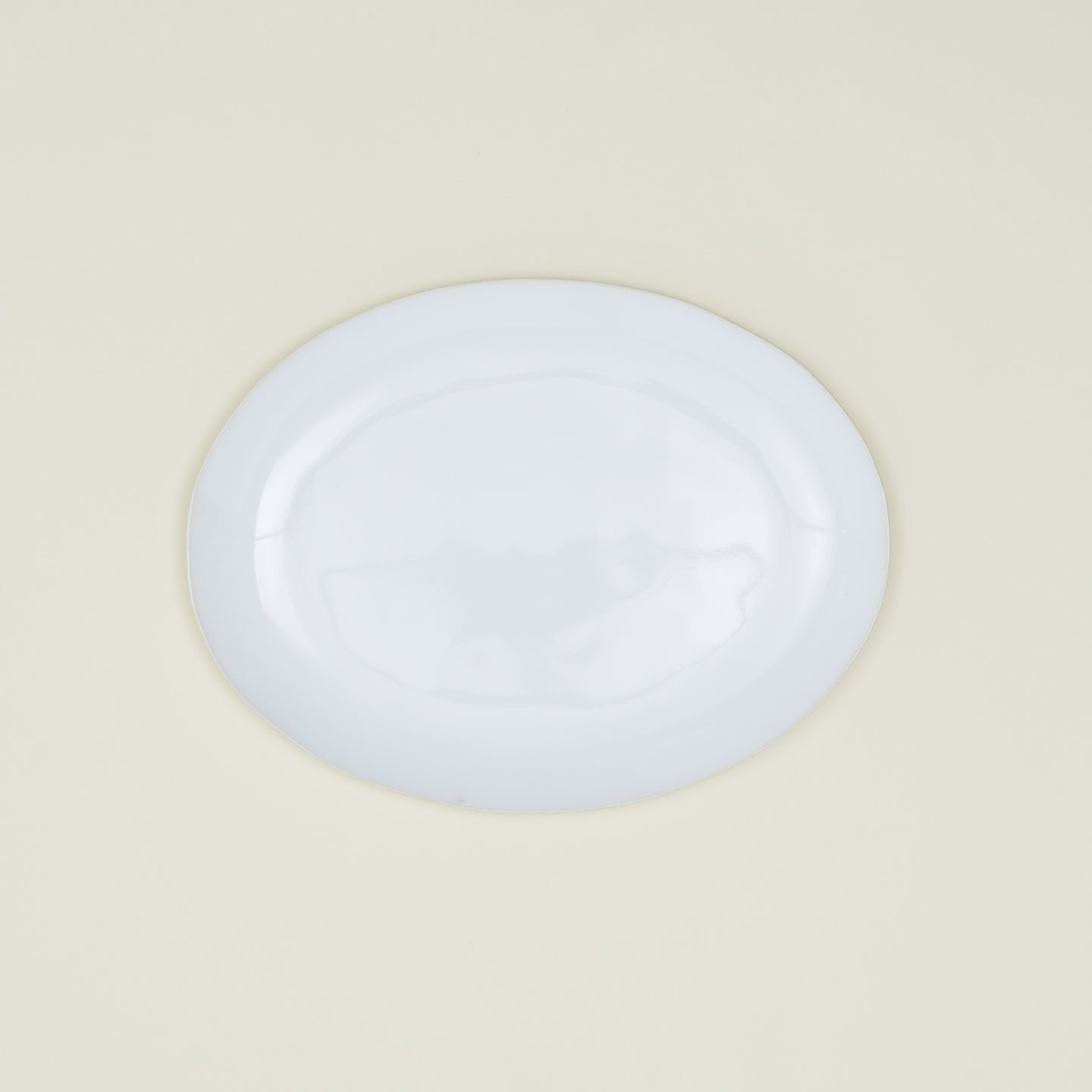 White Strata Serving Platter in Medium size.