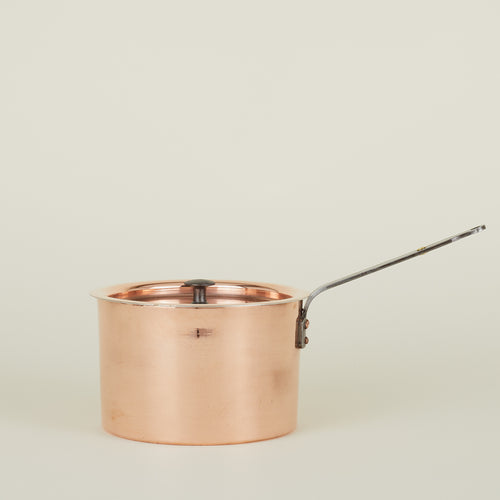 Large copper saucepan