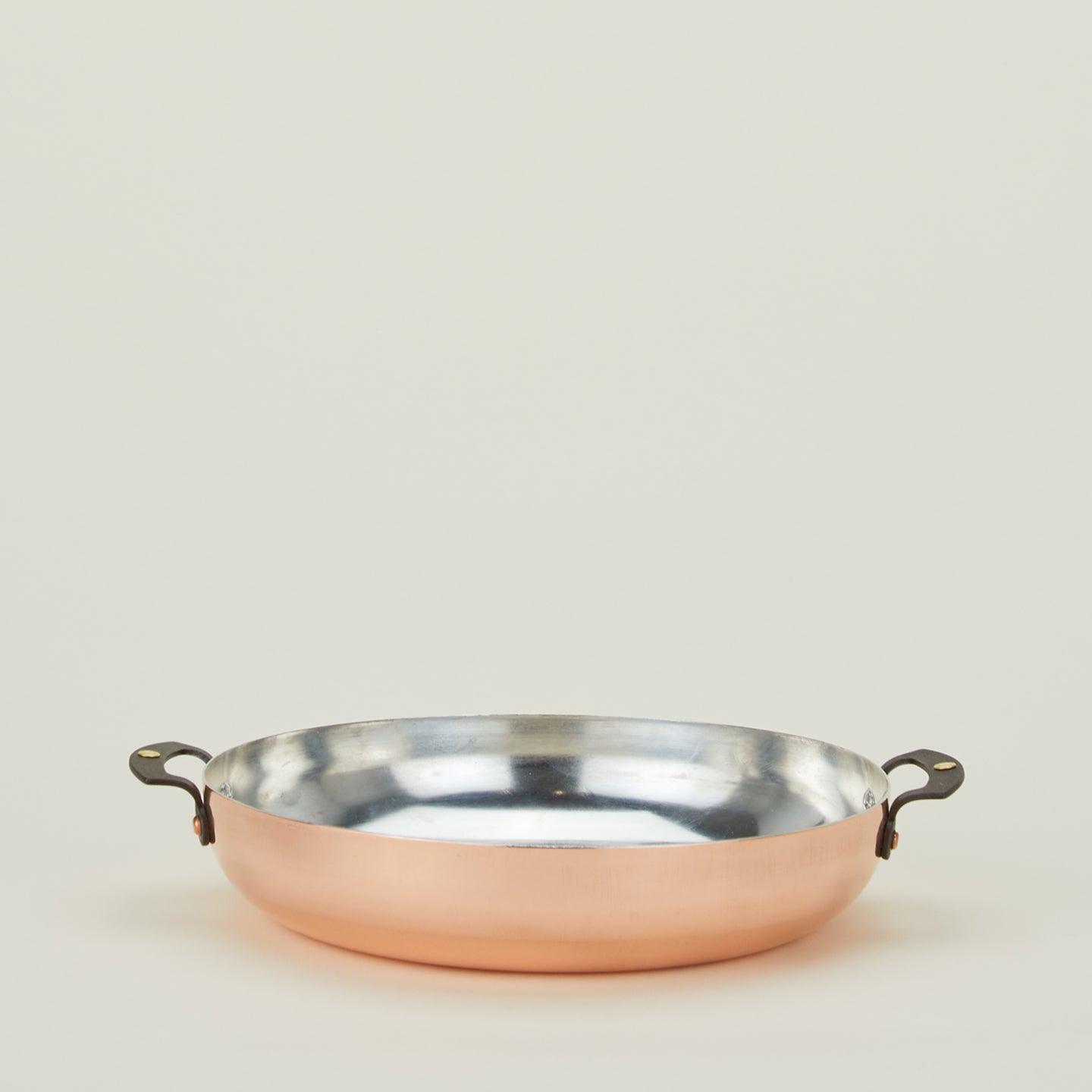 Copper two handled sautee pan