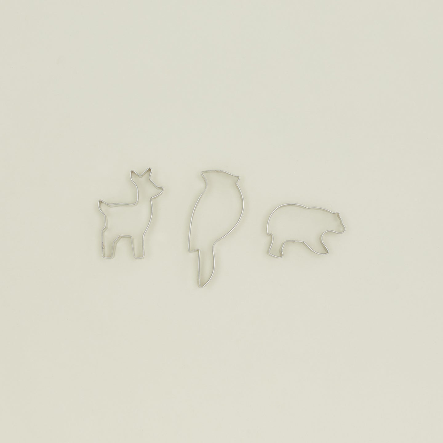 Woodland cookie cutter set of 3