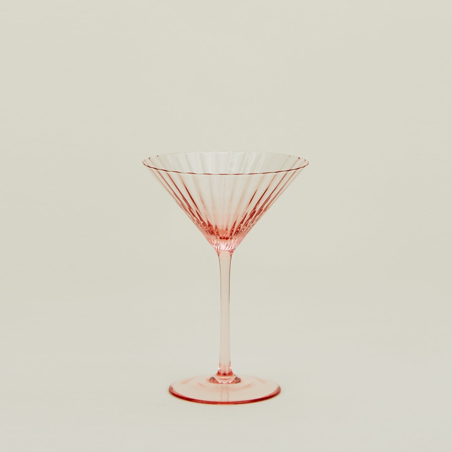 Ribbed Martini Glass.