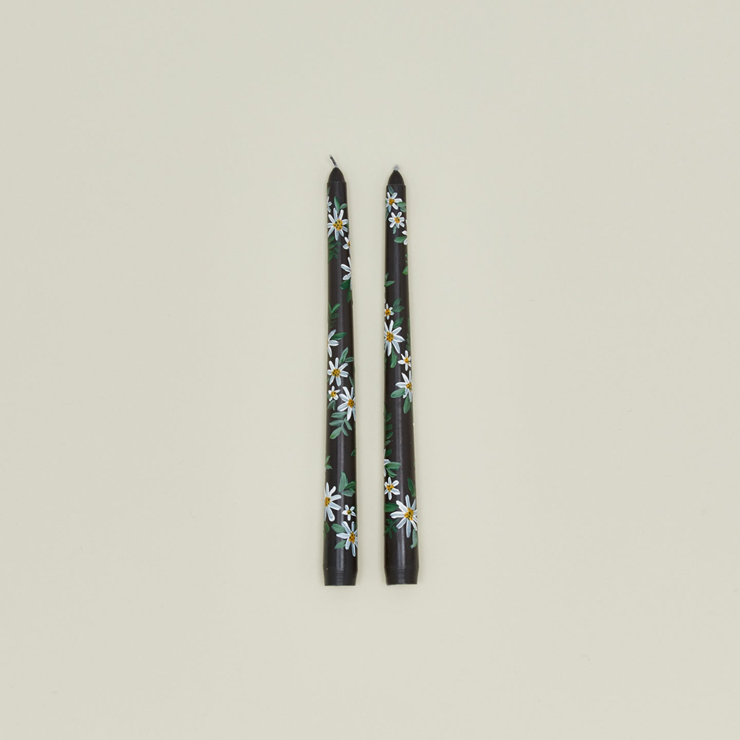 Ashley Myers floral tapers in black