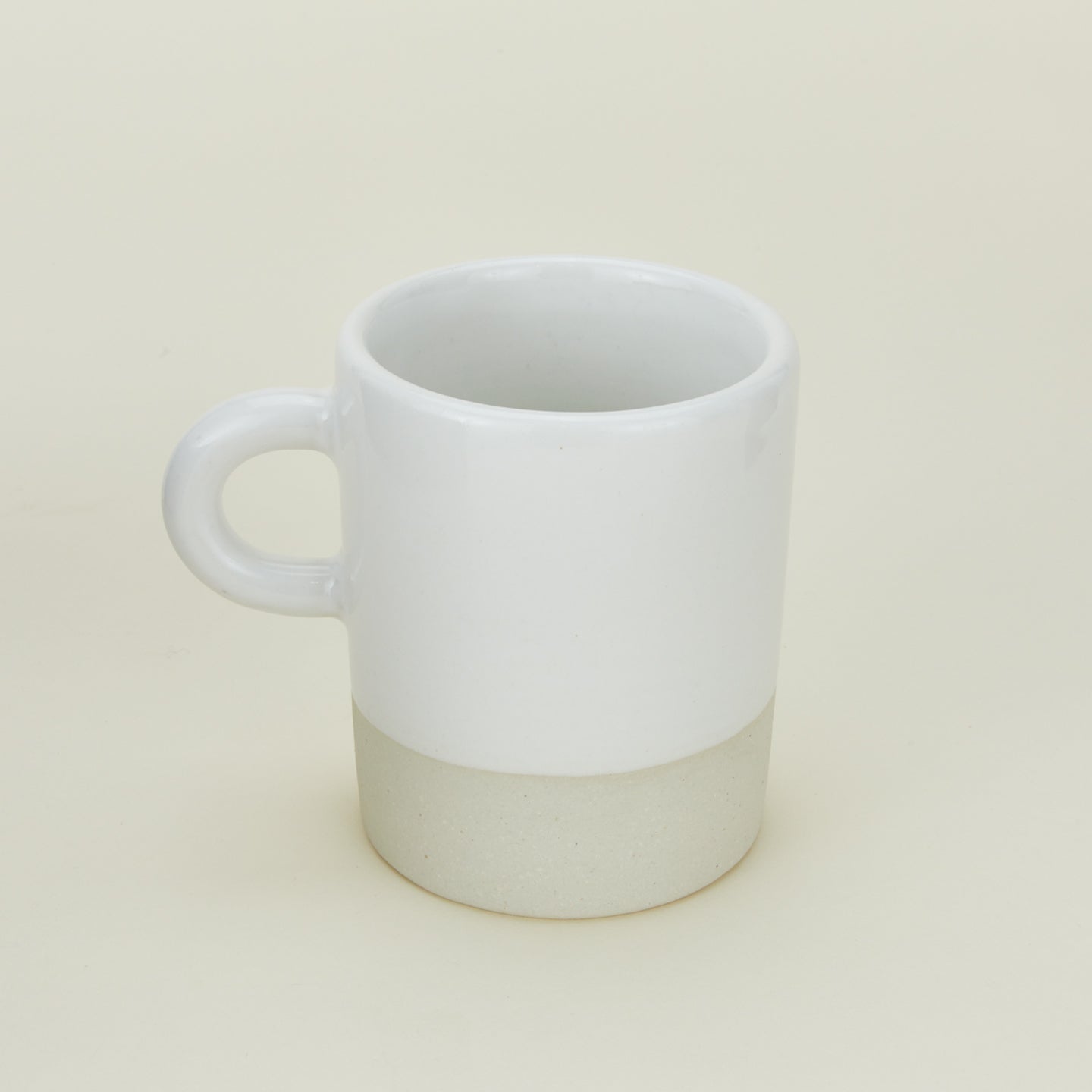 Close up view of Atelier Trema rustic mug