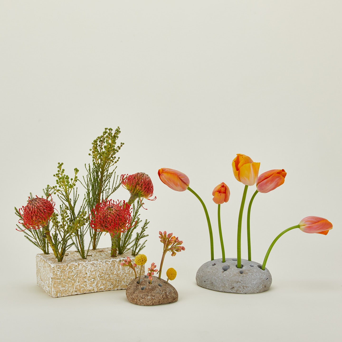 Bloomist Ikebana vase family with florals