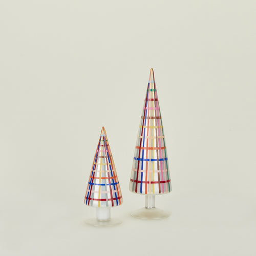 Plaid Tree, Set of 2