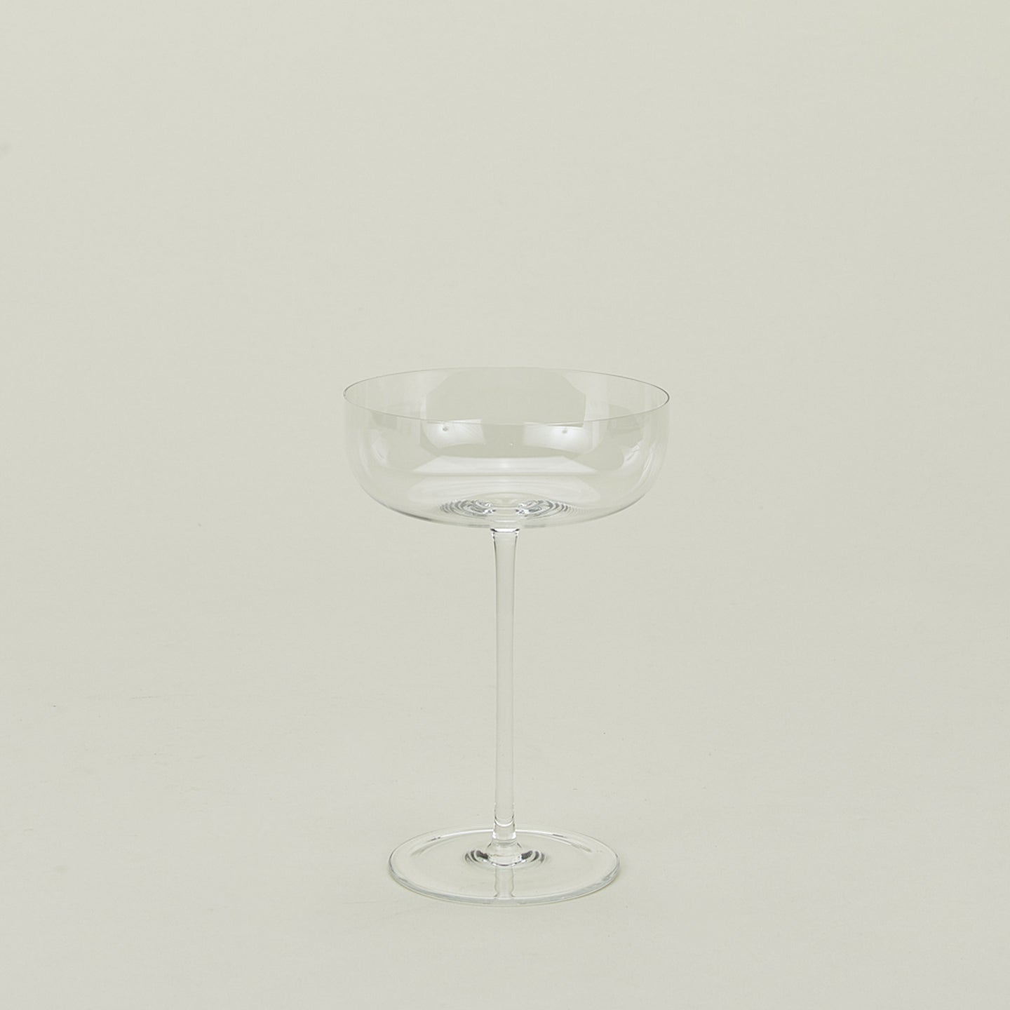 Crystalline champagne coupe