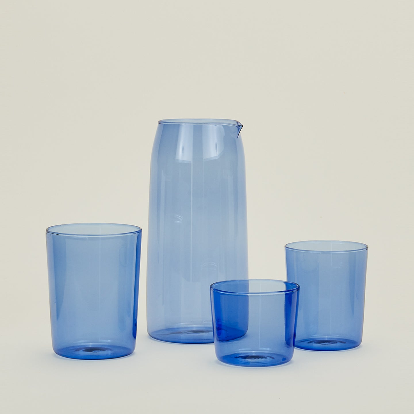 Blue on sale glassware