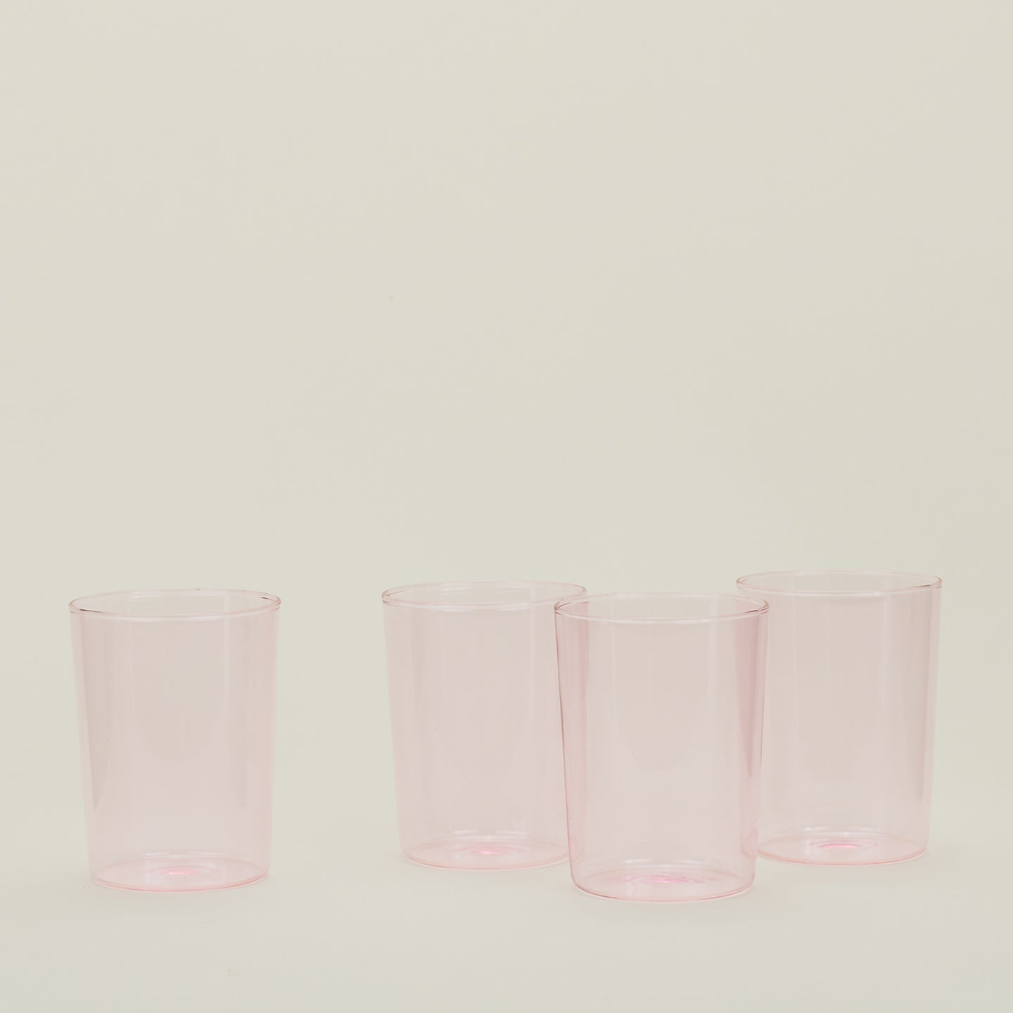 Four Large Essential Glasses in Blush.