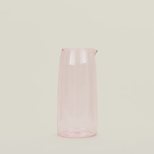 Essential Glassware Pitcher in Blush.