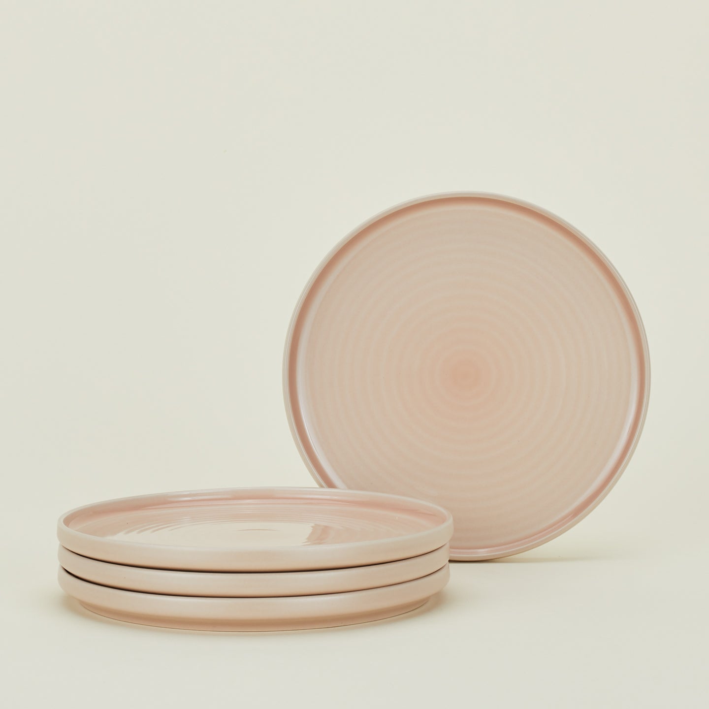 Four Essential Salad Plates in Blush.