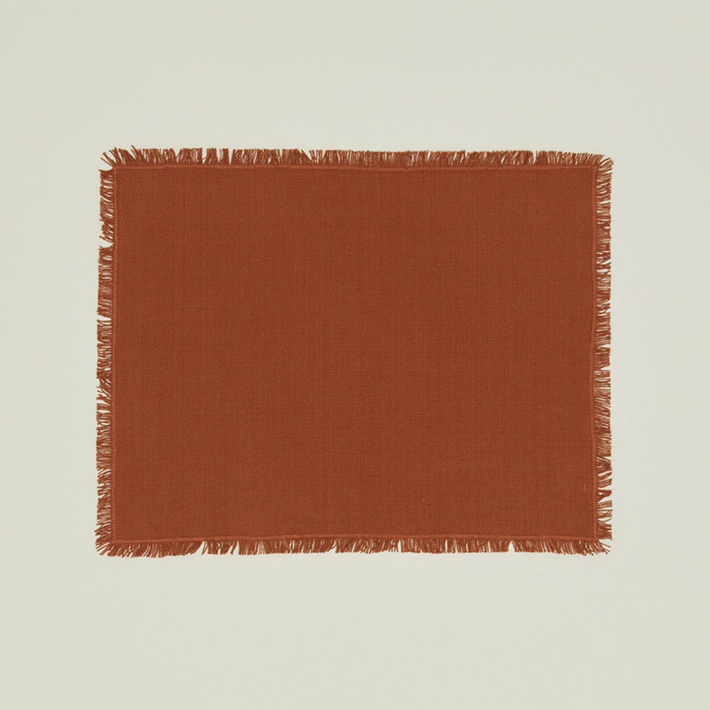 Essential Cotton Placemat in Terracotta.