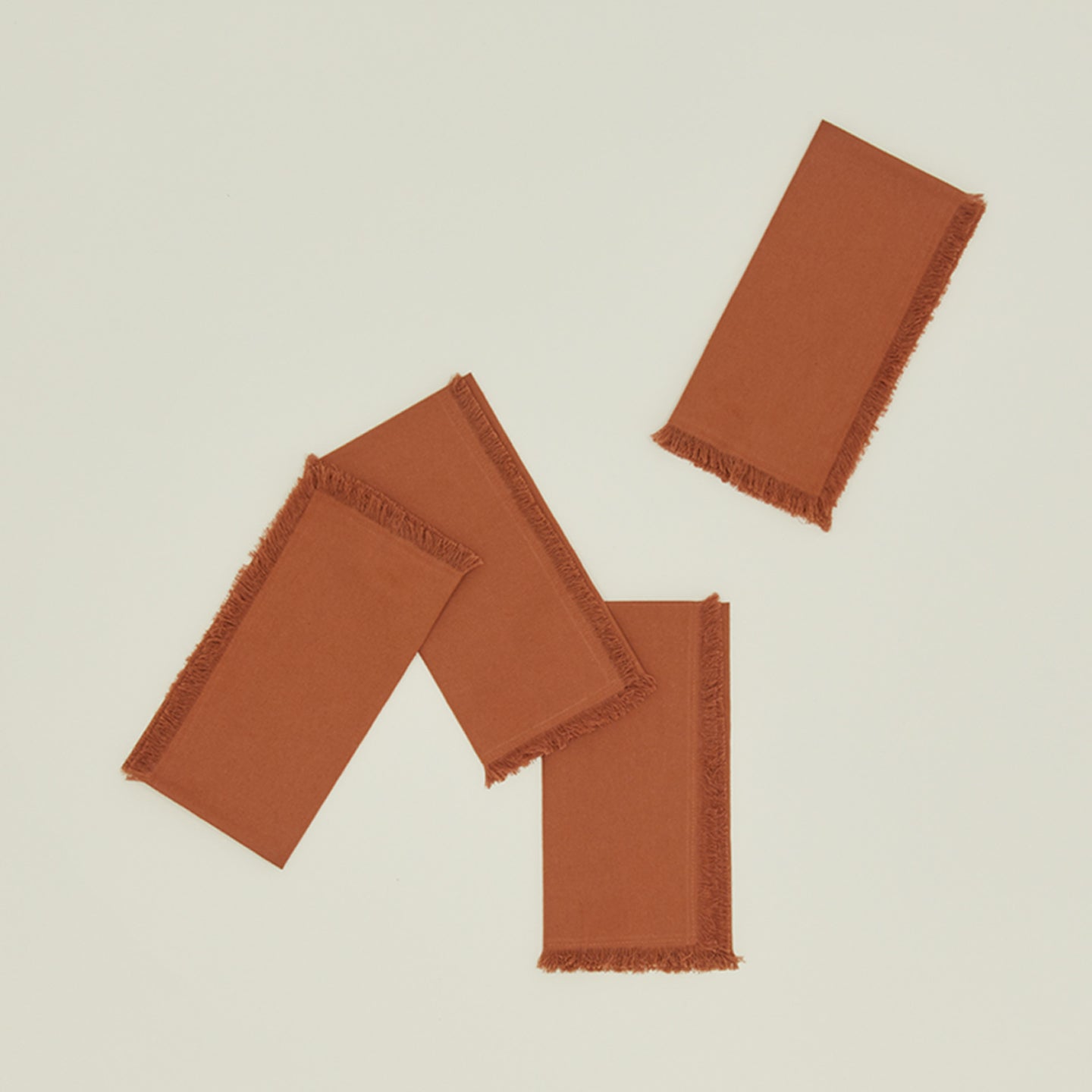 Essential Dinner Napkins in Terracotta.