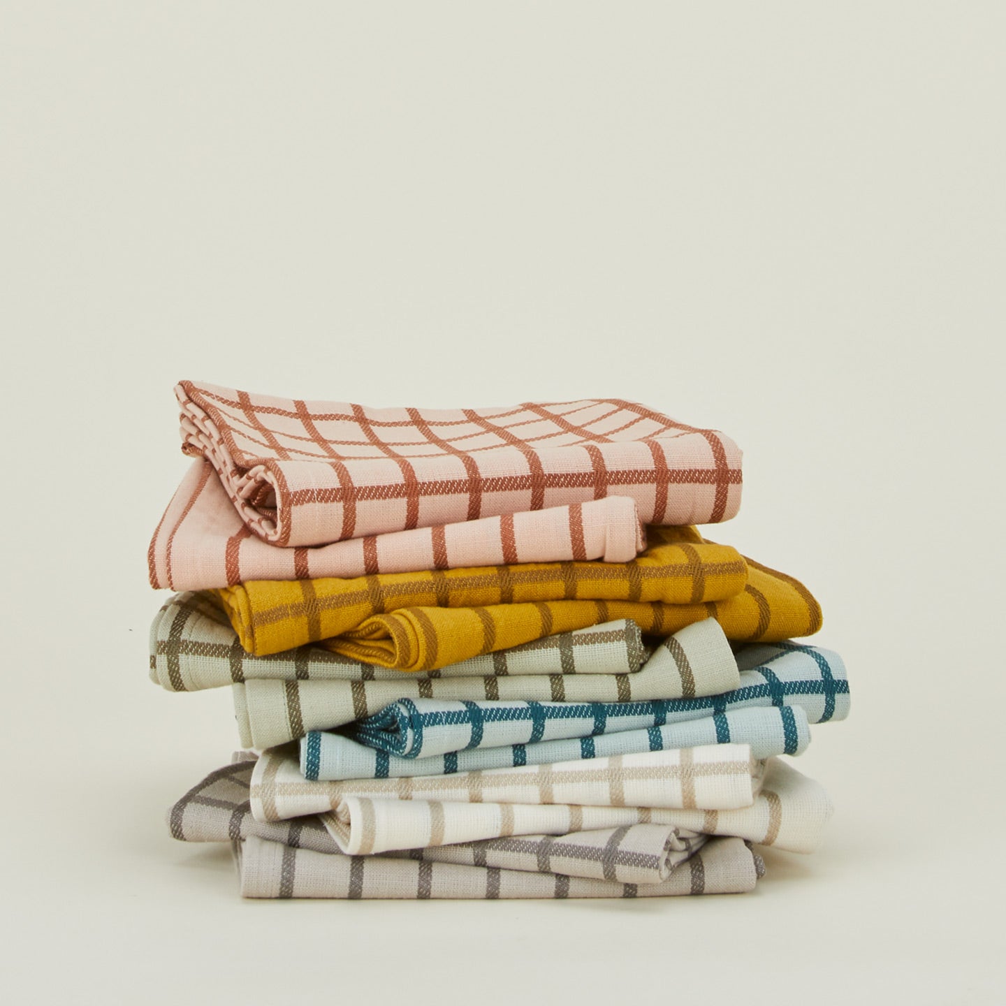 Stacked Essential Yarn Dyed Dish Towels in all colors