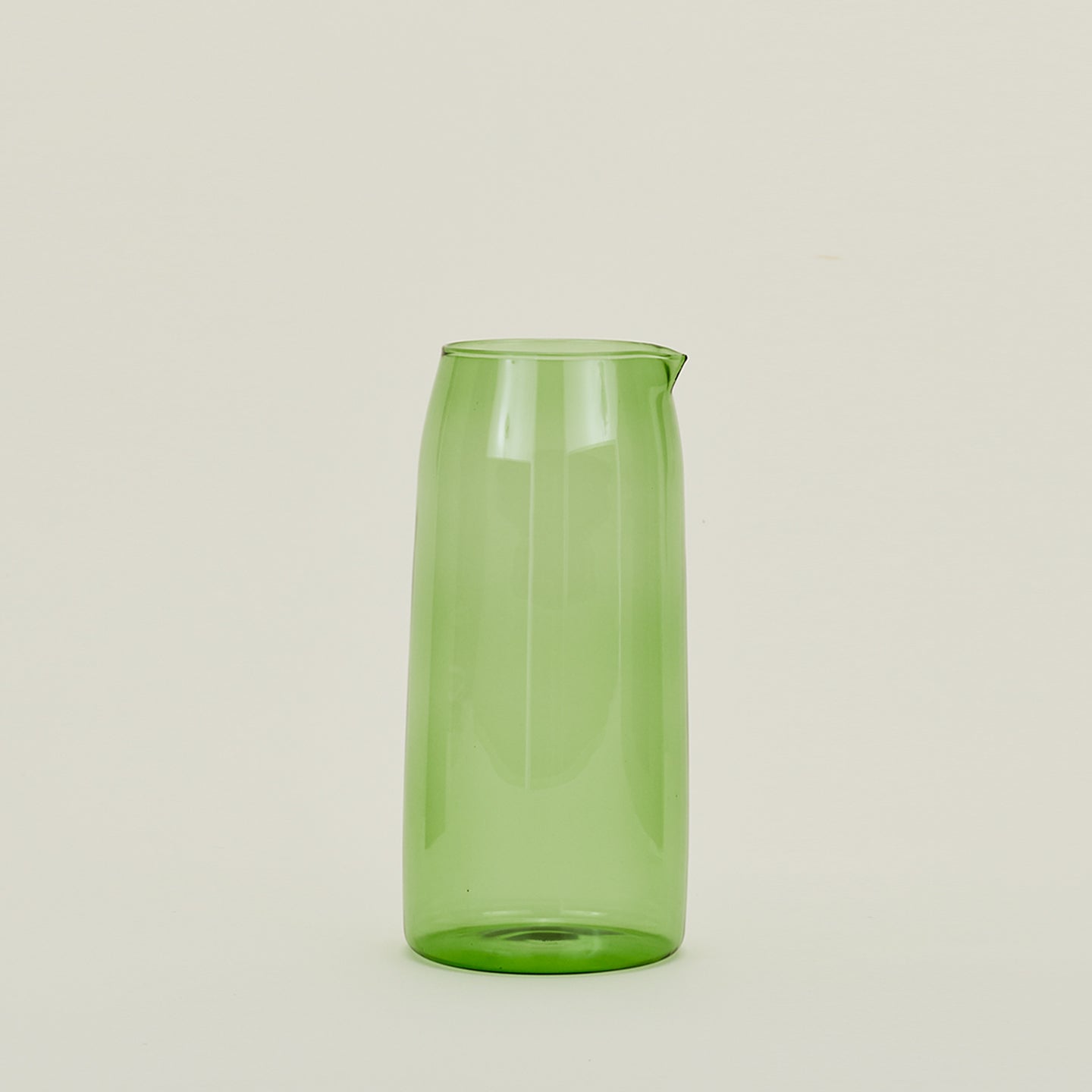 Essential Glassware Pitcher in Green.