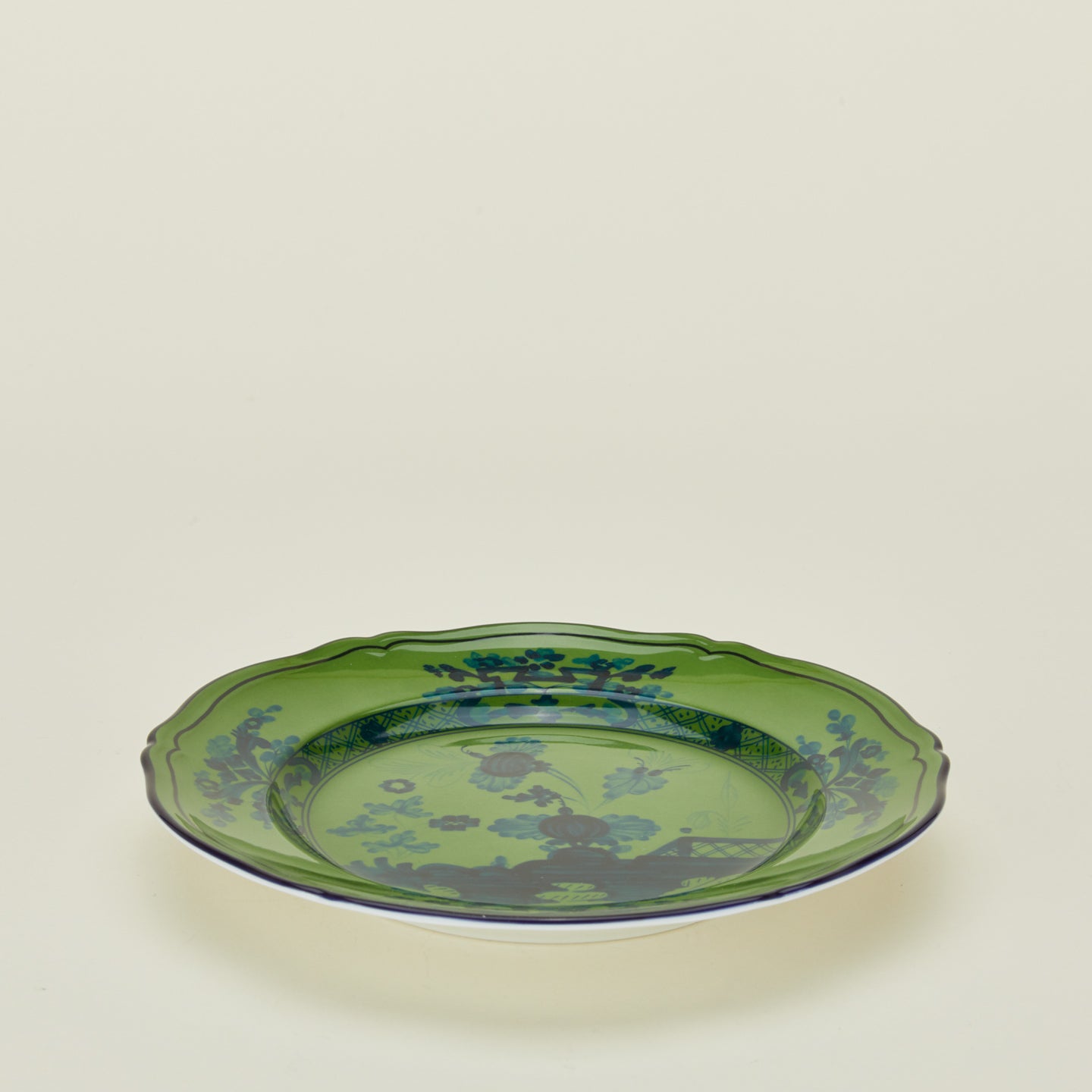 Ginori dessert plate in malachite