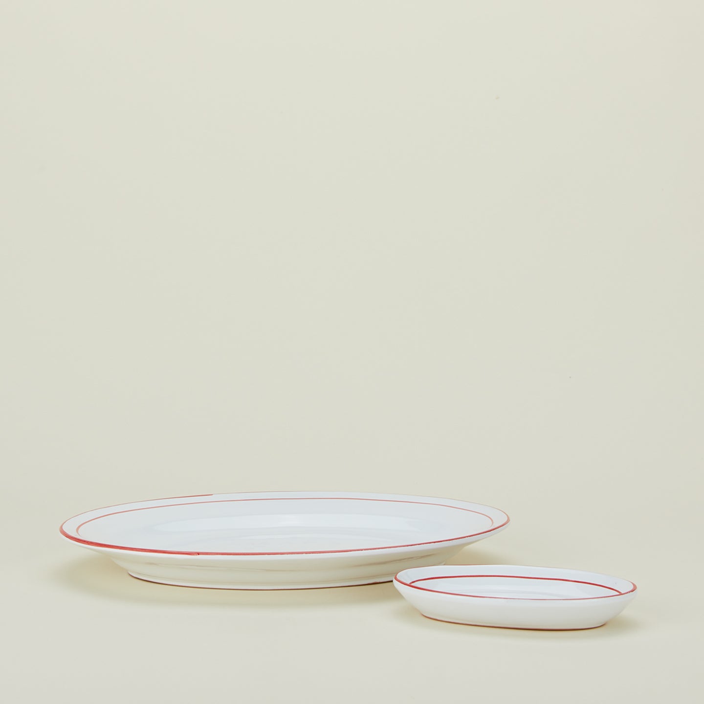 Jore Copenhagen large and small rimmed oval platters