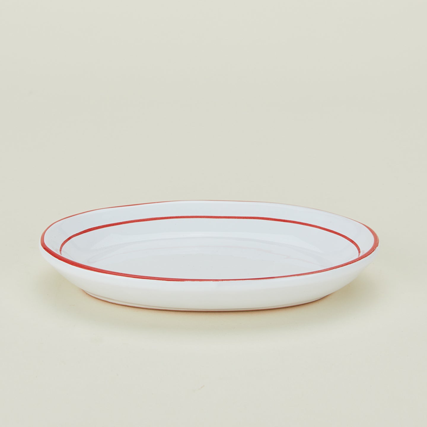 Small oval rimmed platter