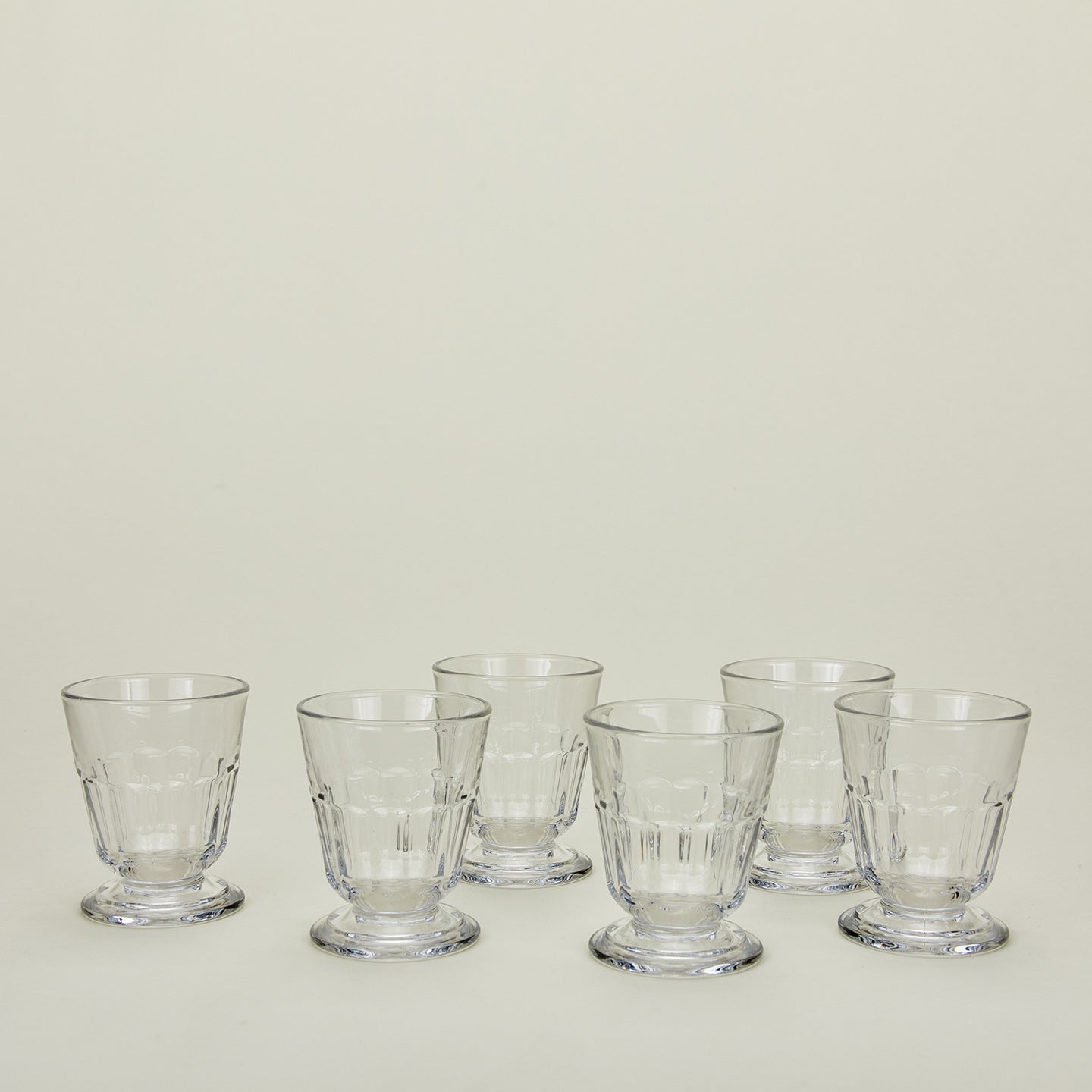 Six Perigord tumbler glasses.