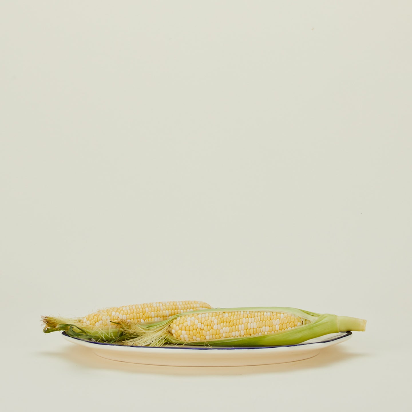 Maison Madison ogee edge oval platter with corn