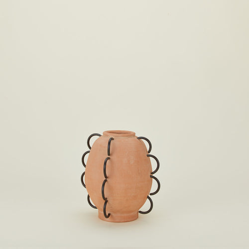 Ella terracotta and iron vessel.