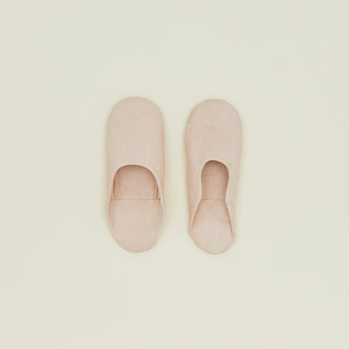 Pro Handmade leather slippers in nude