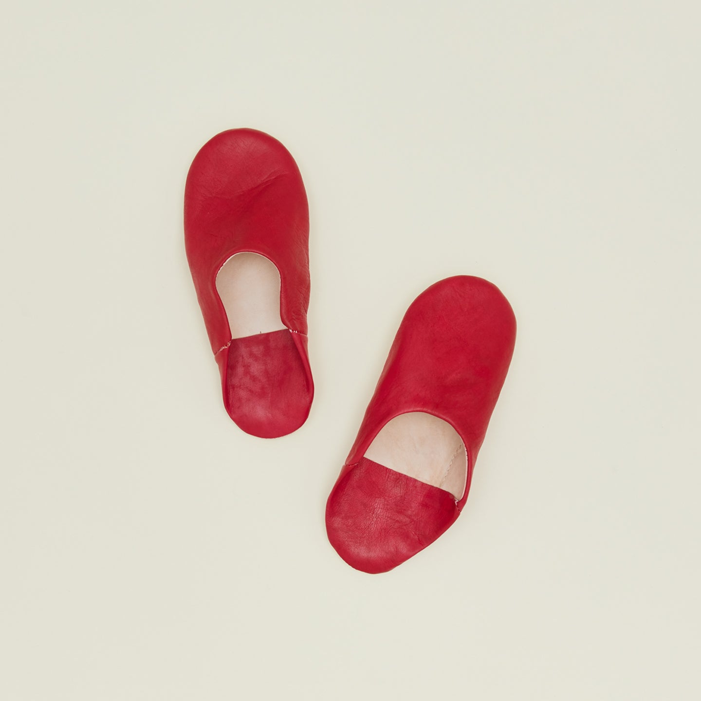 Pro Handmade leather slippers in red