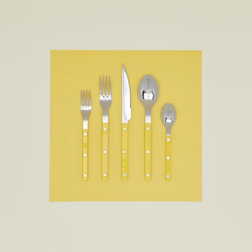 Bistrot Flatware in Yellow.
