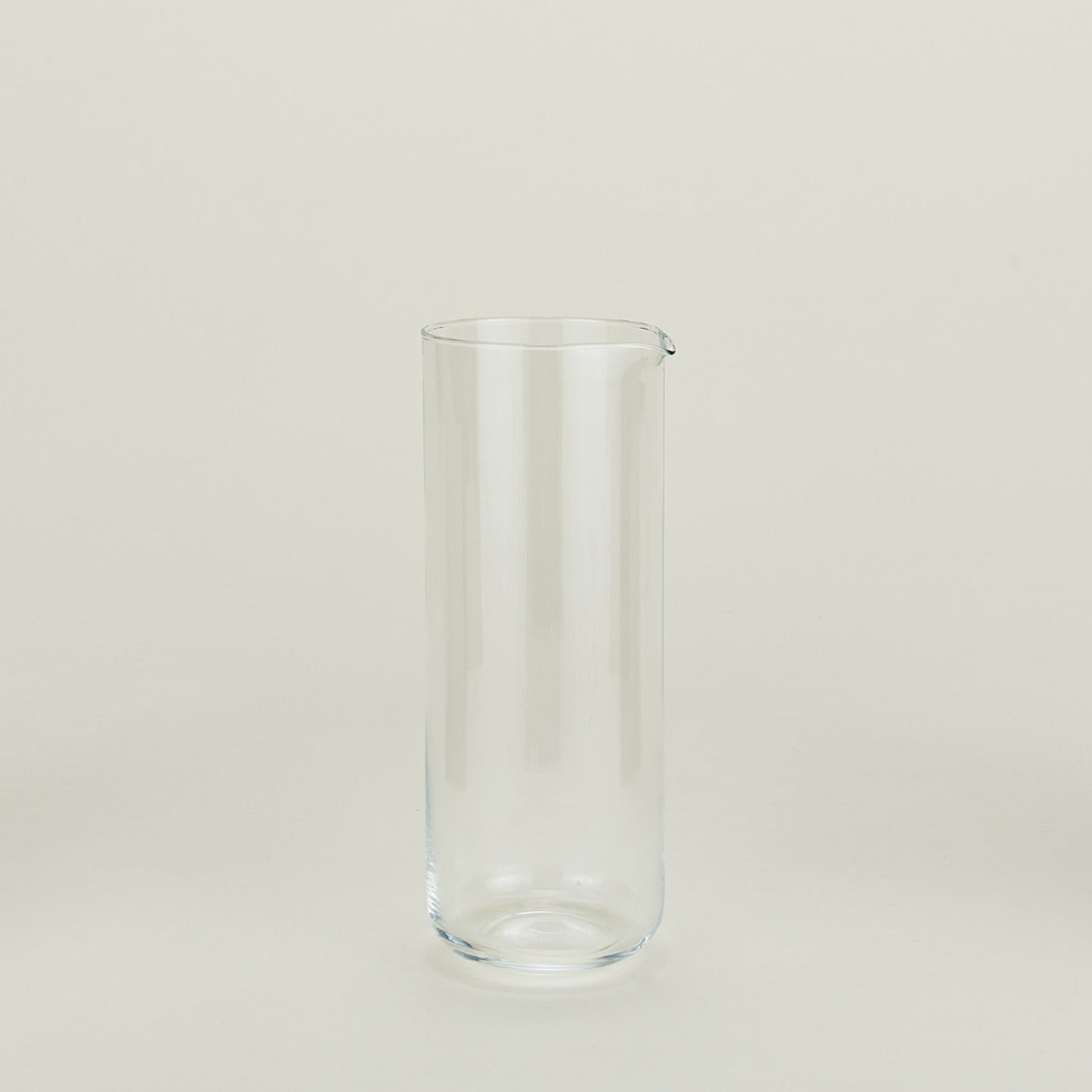 Simple glass pitcher