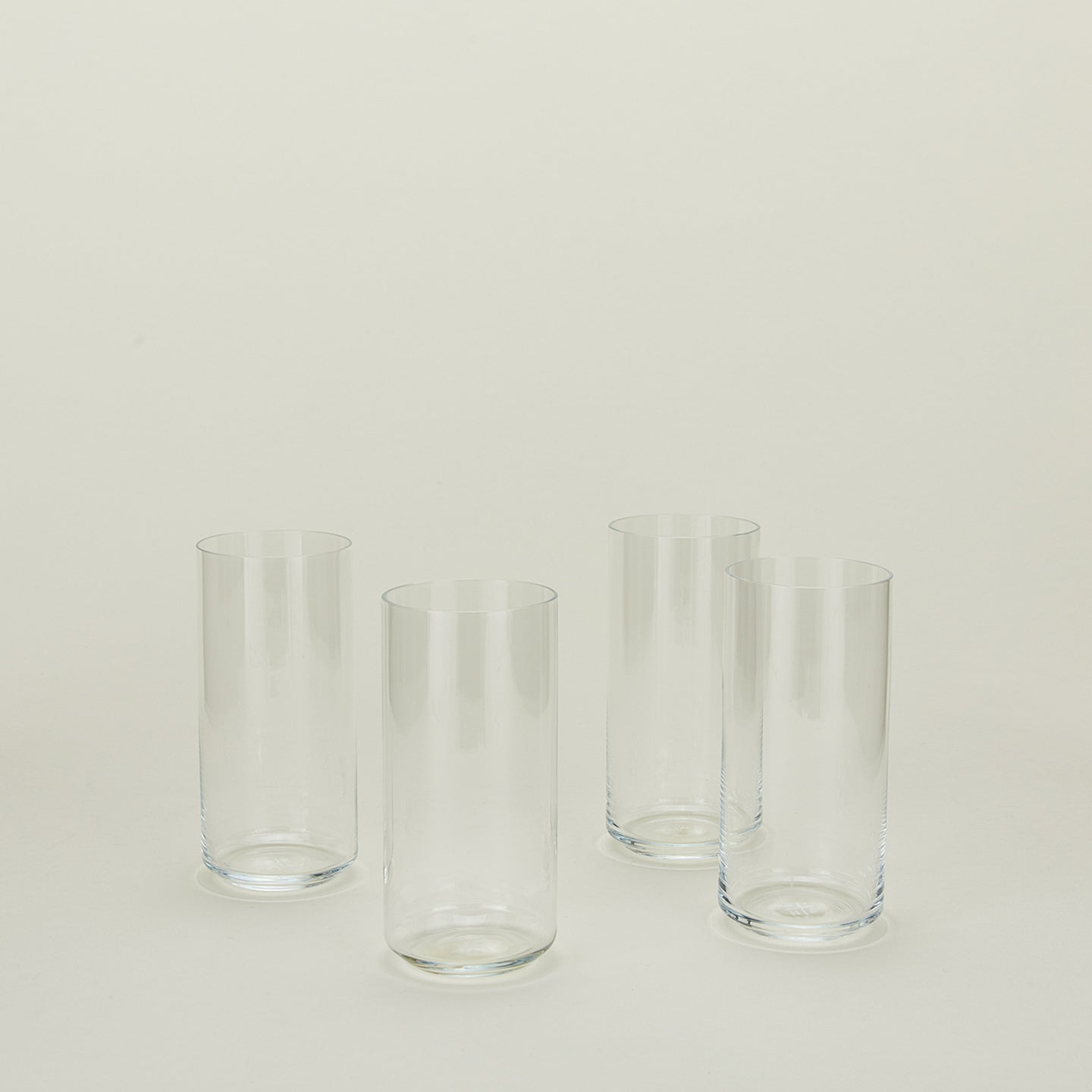 Simple glassware tall set of 4