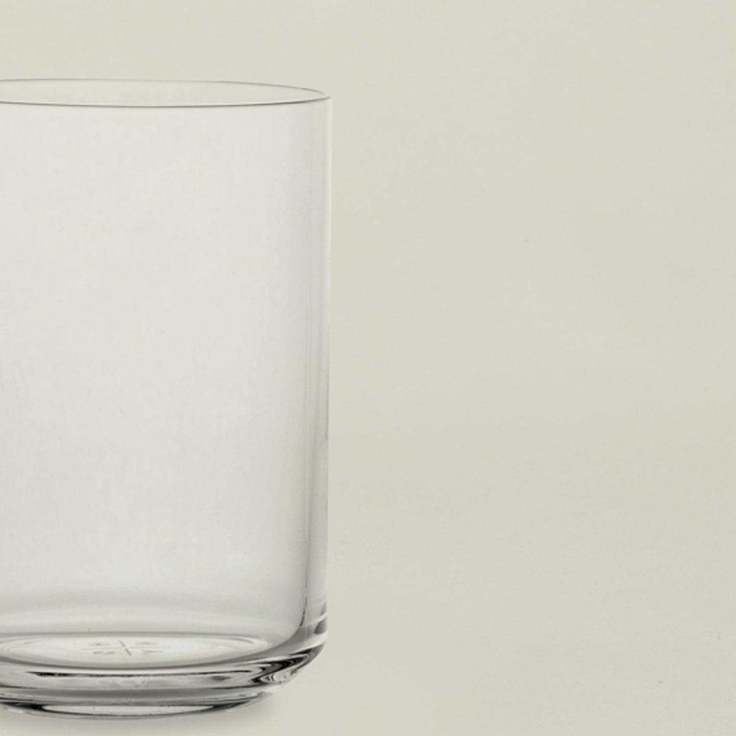 Detail view of simple glassware