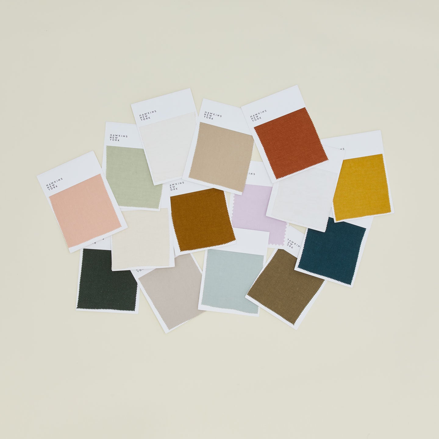 Group of Linen Swatches in various colors.