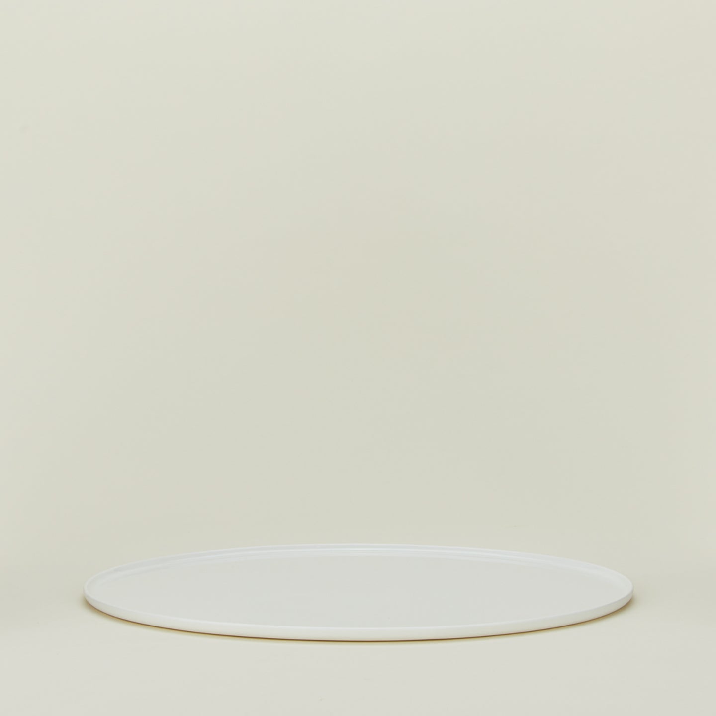 Simple porcelain serving platter in white