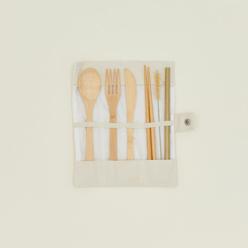 Smile Boutique bamboo cutlery set 