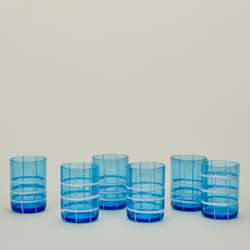 Set of 6 Twiddle Tumblers in Sky.