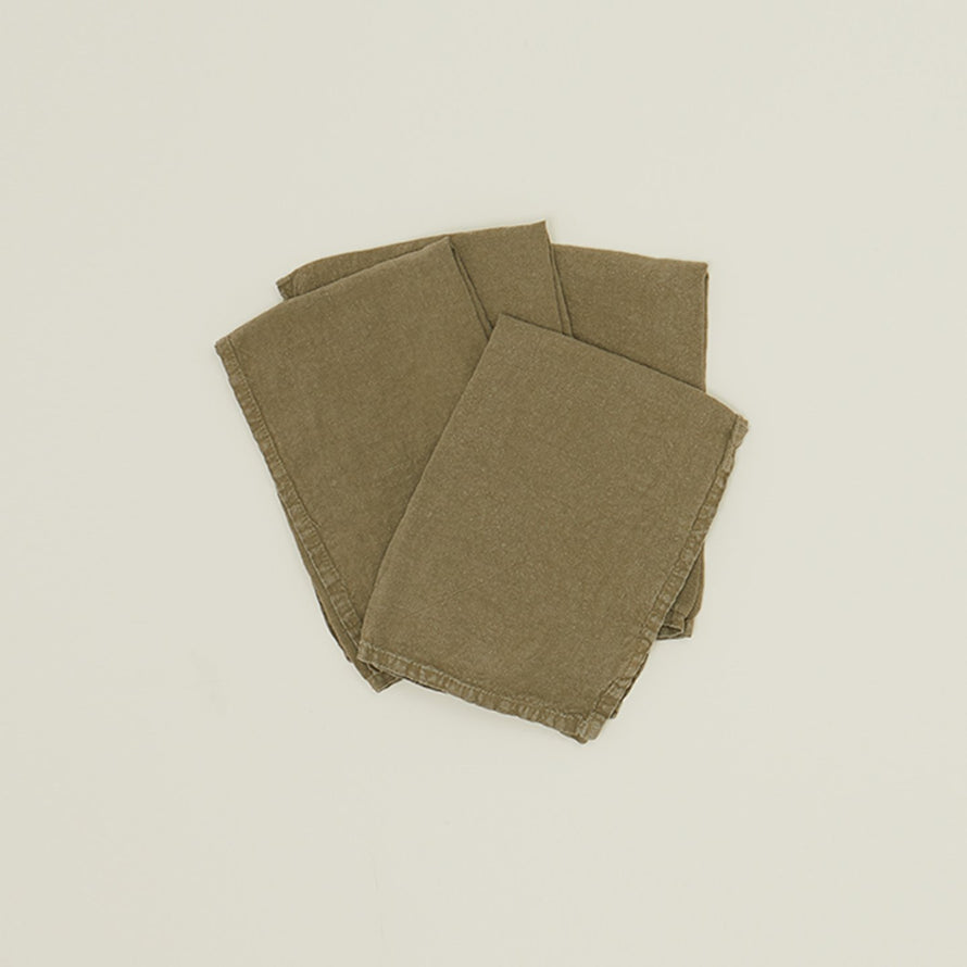 Simple Linen Napkin - Olive