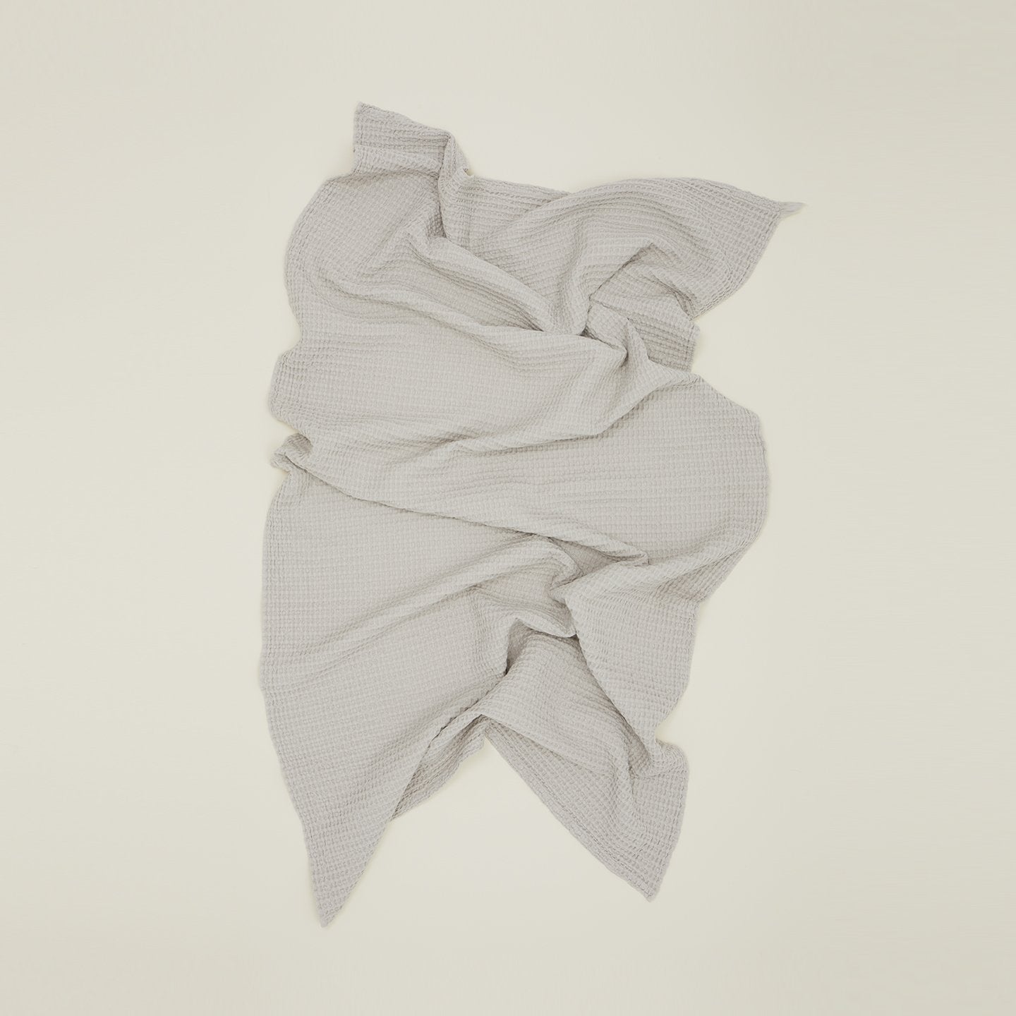 Hawkins New York Simple Waffle Towels - Grey - Washcloth