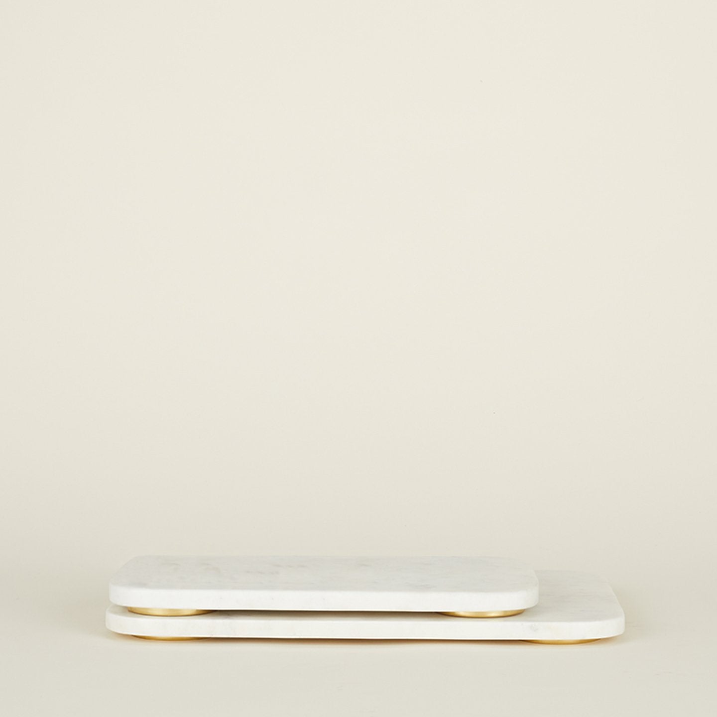 Simple Marble Serving Board - White