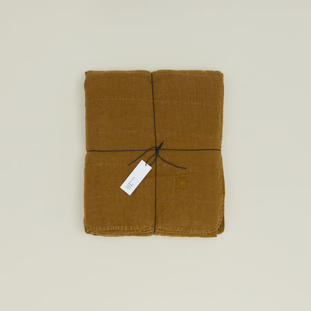 Simple Linen Quilt - Bronze – Hawkins New York