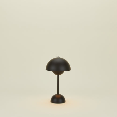 Flowerpot Portable Lamp - Matte Black