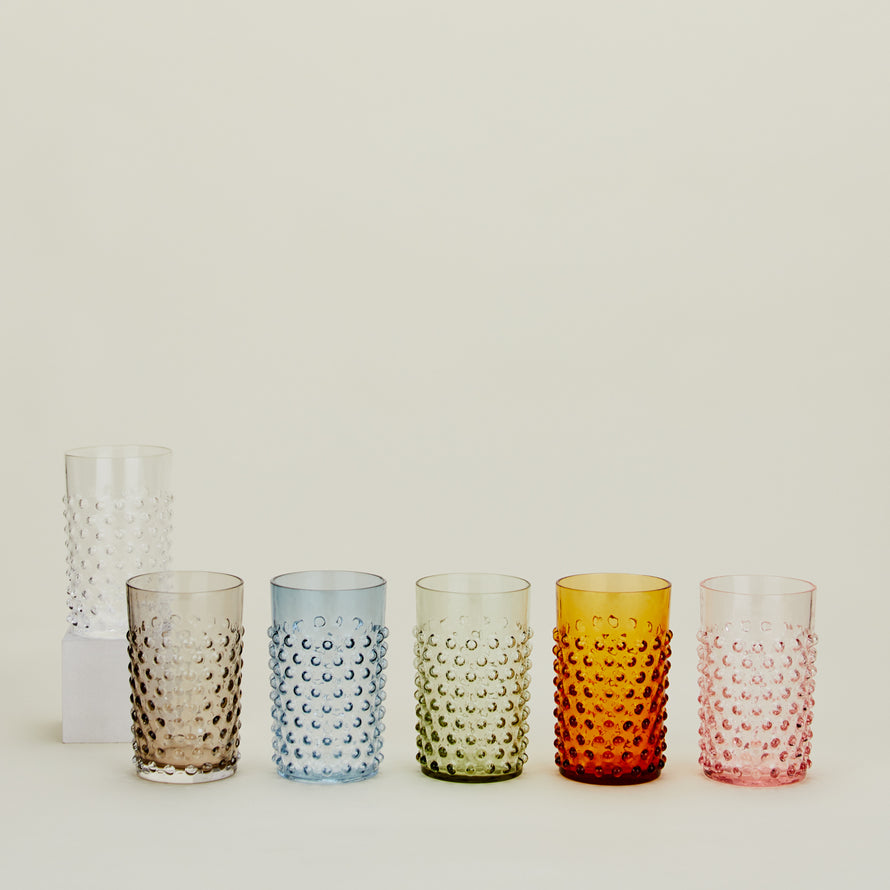 Group of Hobnail Tumblers in various colors.