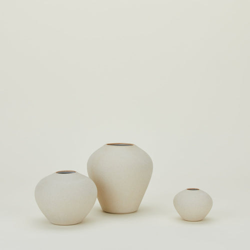 Verdure Vase in Natural in three sizes.