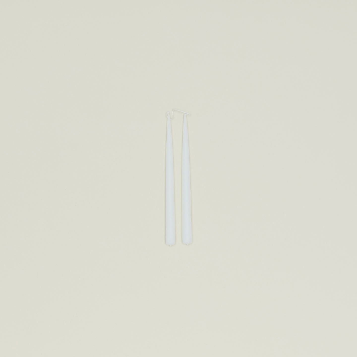 Hand Dipped Taper Set - White