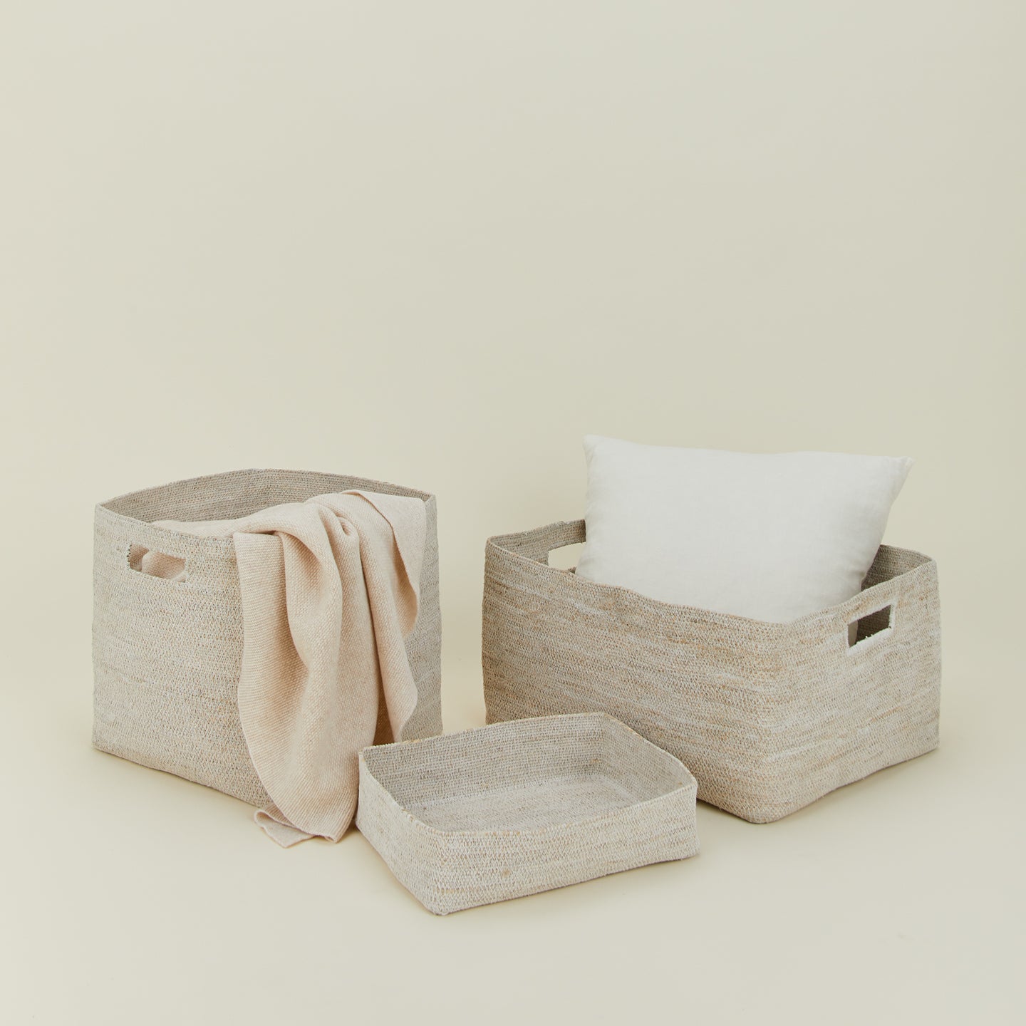 Essential Square Basket - White