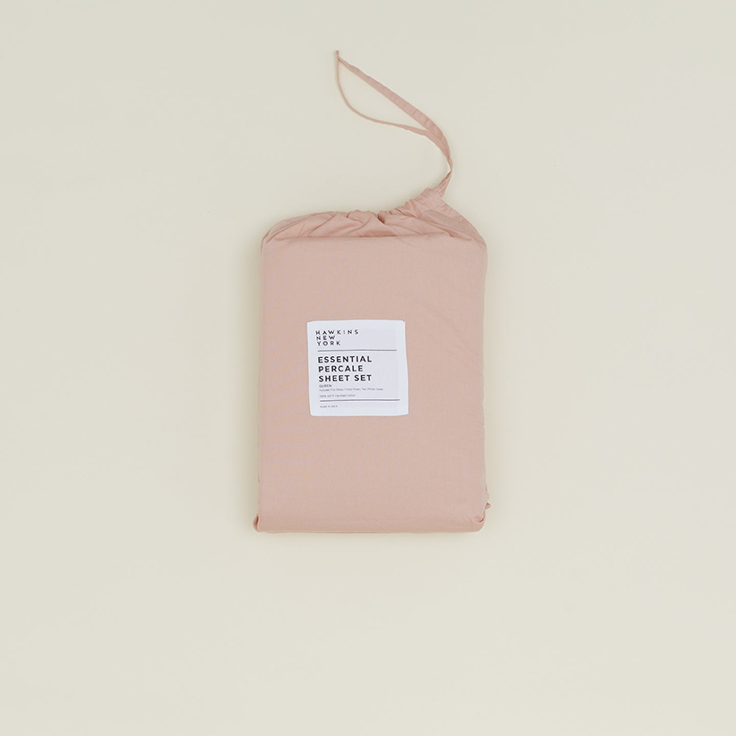 Essential Percale Sheet Set - Blush