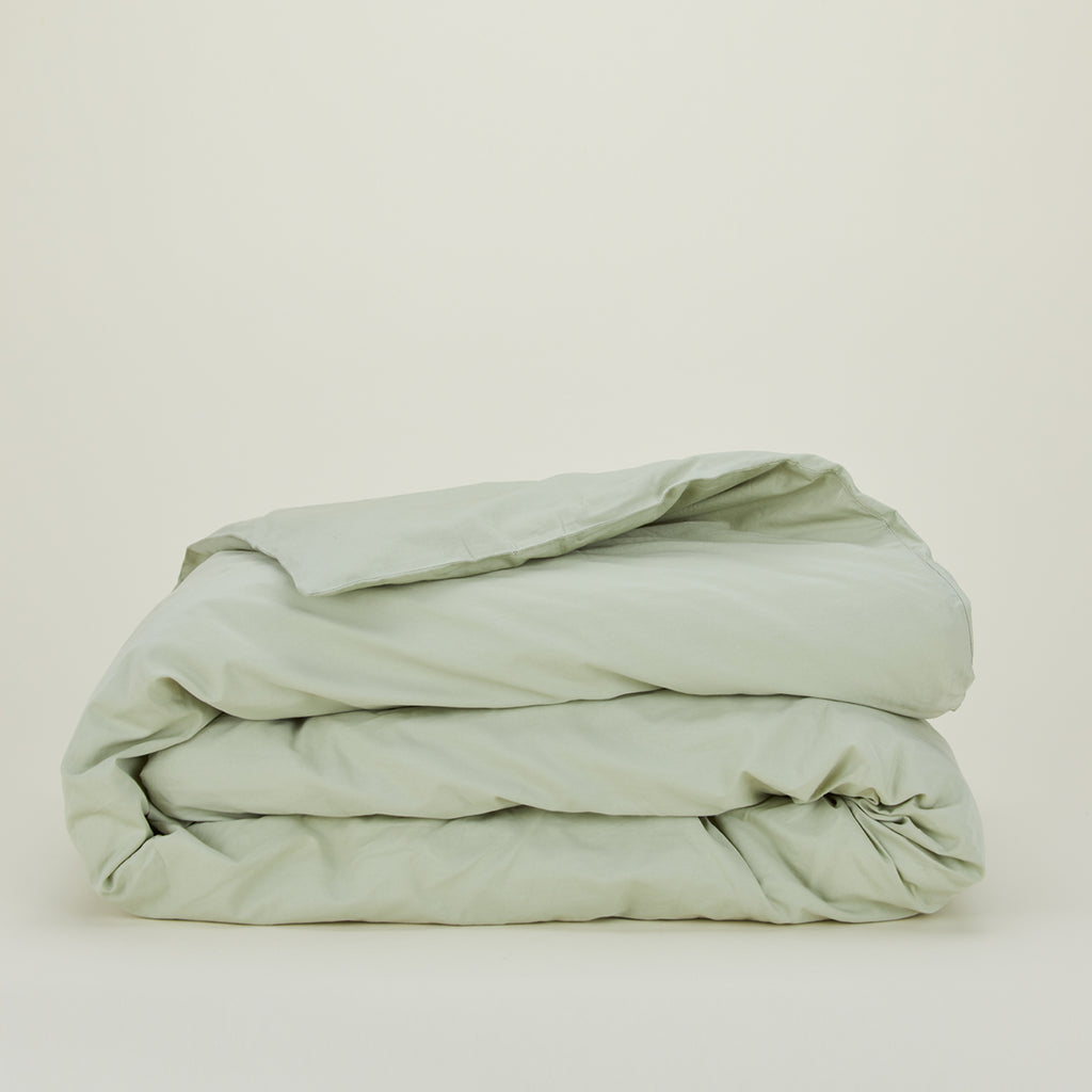 Essential Percale Duvet - Sage – Hawkins New York