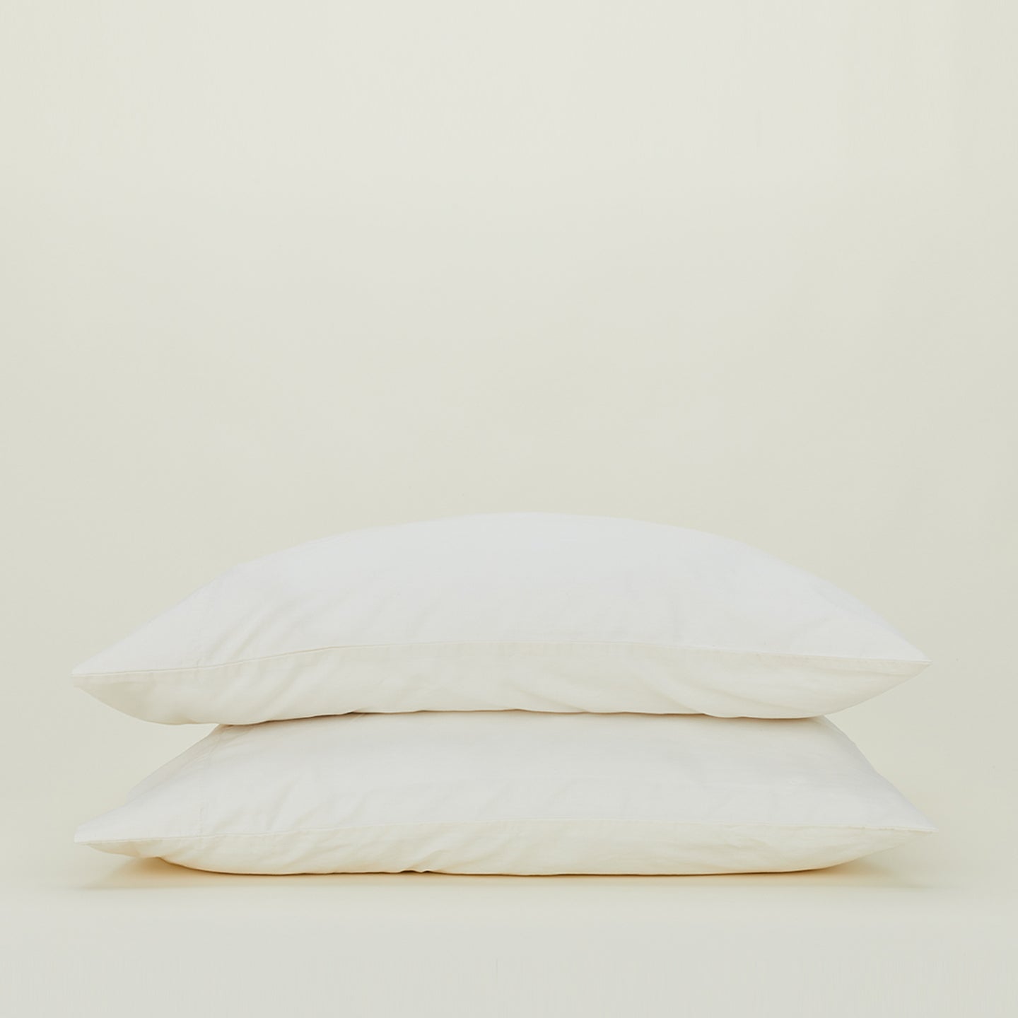 Essential Percale Pillowcases, Set of 2 - Ivory