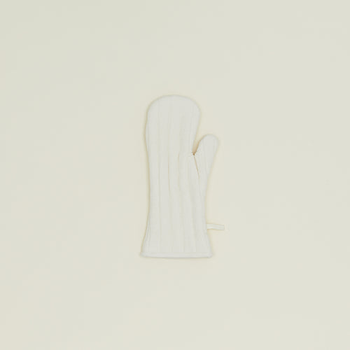 Simple Linen Oven Mitt - Ivory